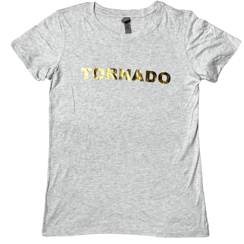 NWOT Little Big Town Tornado Gold Foil Graphic T-Shirt Women’s Sz L XL